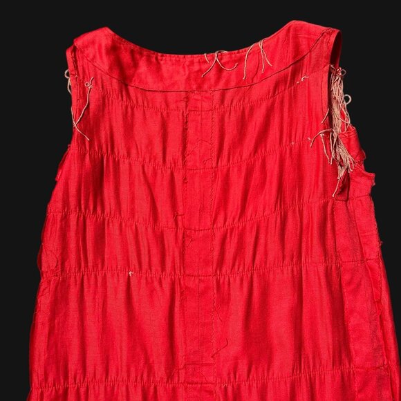 50s 60s vintage fringe mini dress shift flapper party great gatsby roaring 20s. - Picture 10 of 12